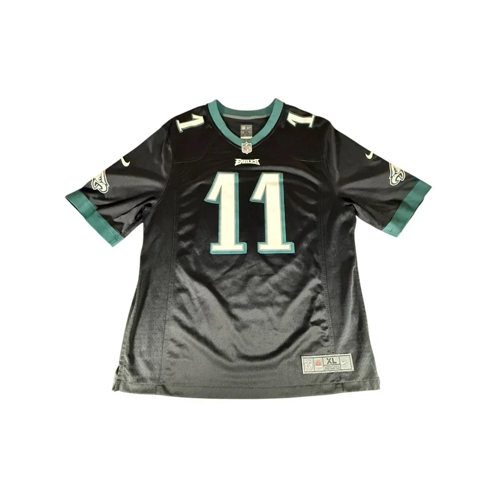Philadelphia Eagles Jersey Adult Extra Large Black Nike Onfield Carson Wentz #11